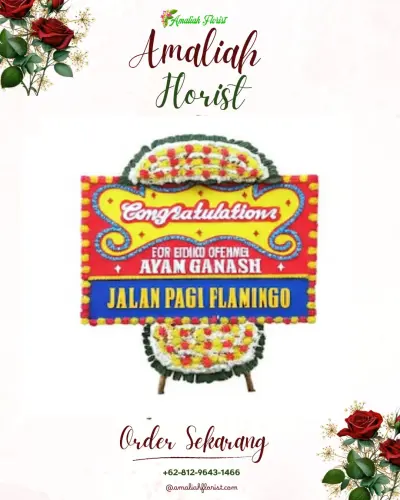 Bunga Papan Congratulation di Gendoang